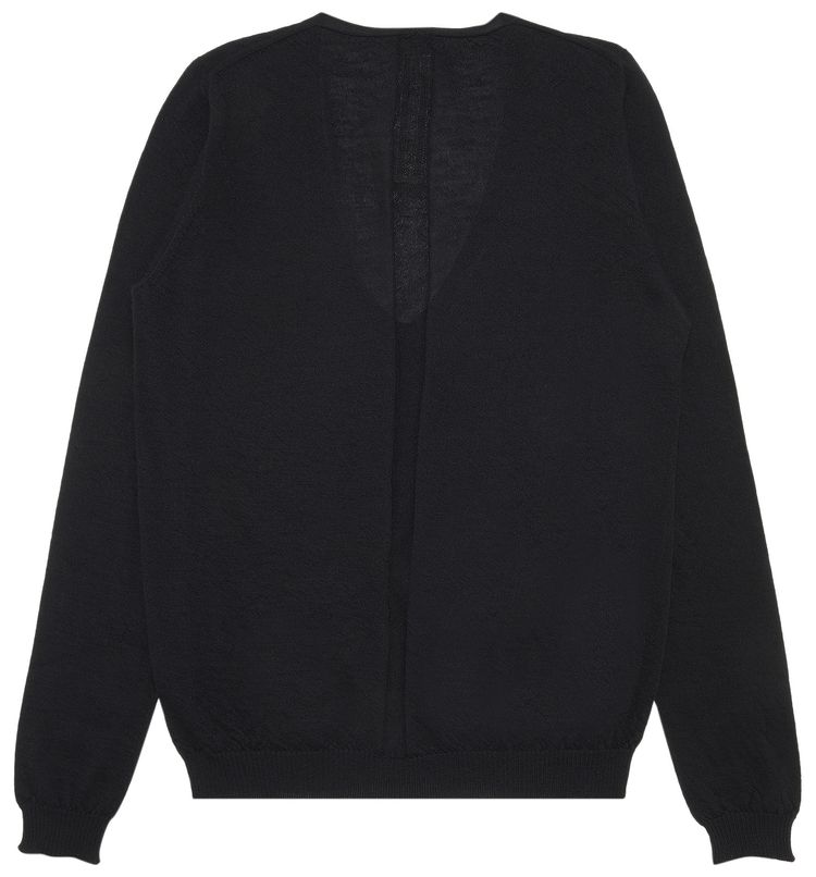 Rick Owens Soft V Neck Sweater Black