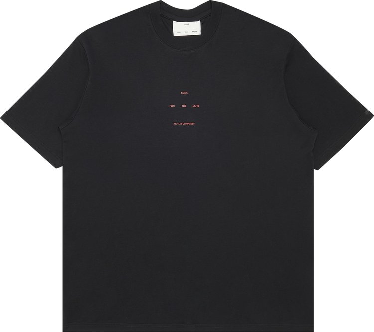Buy Song for the Mute Logo Oversized T-Shirt 'Black' - 222 MTS018P1 ...