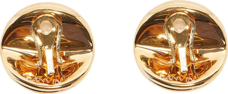 Lanvin Arpege Earrings Gold