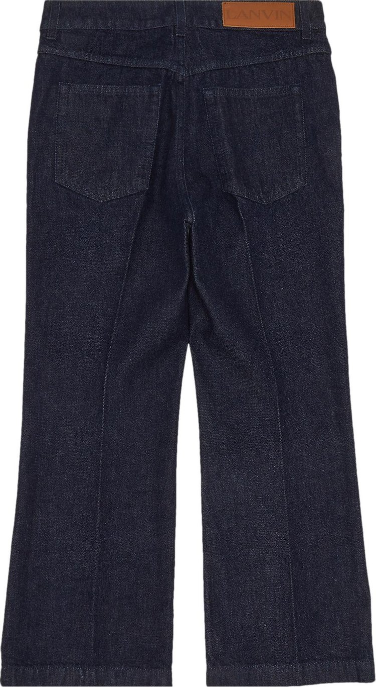 Lanvin Flared Leg Pant Navy Blue