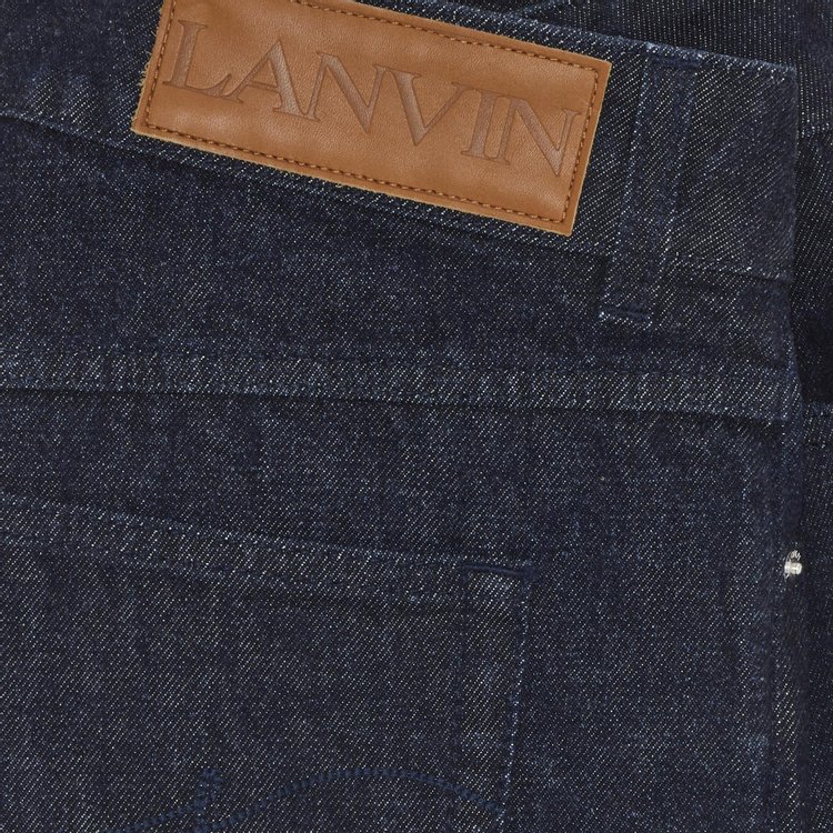 Lanvin Flared Leg Pant Navy Blue