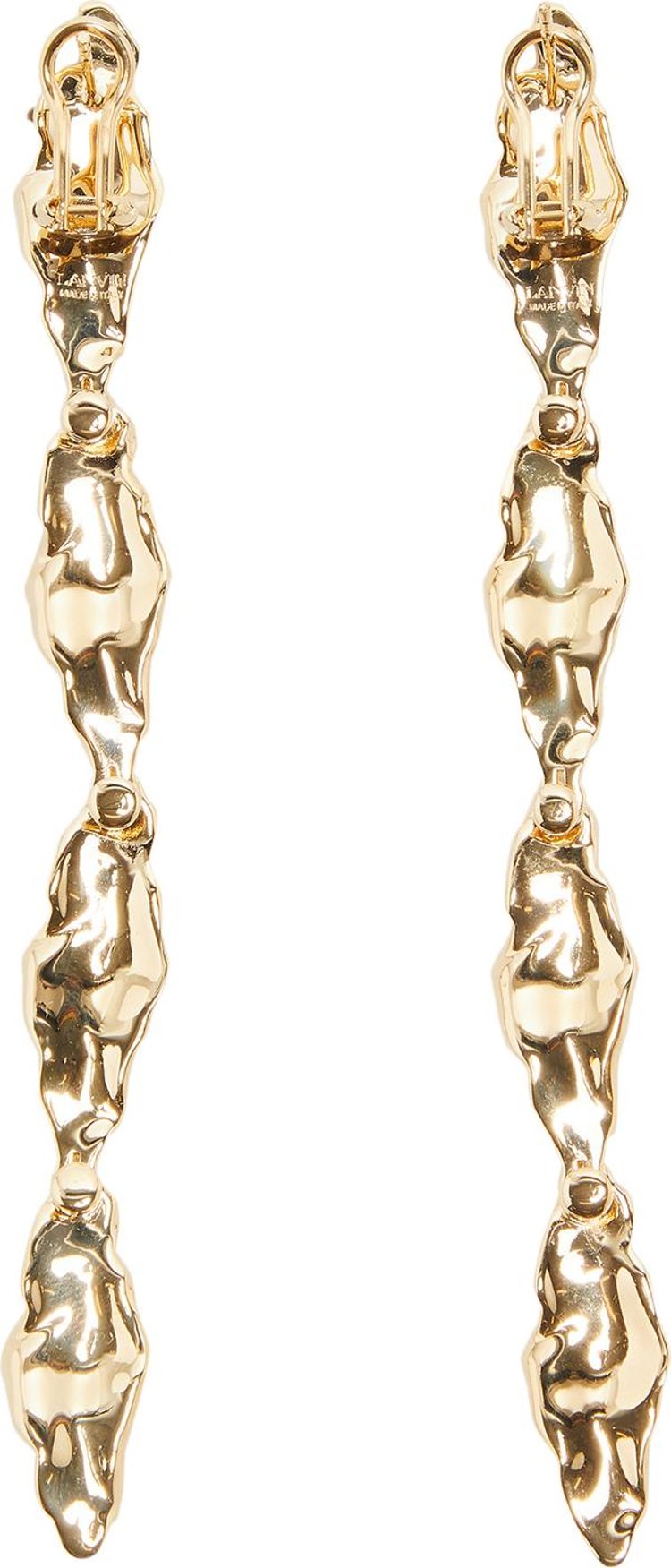 Lanvin Strass Petals Earrings GoldCrystal