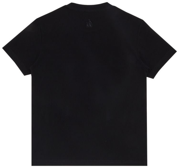 Lanvin Paris Embroidered Short Sleeve Tee Black