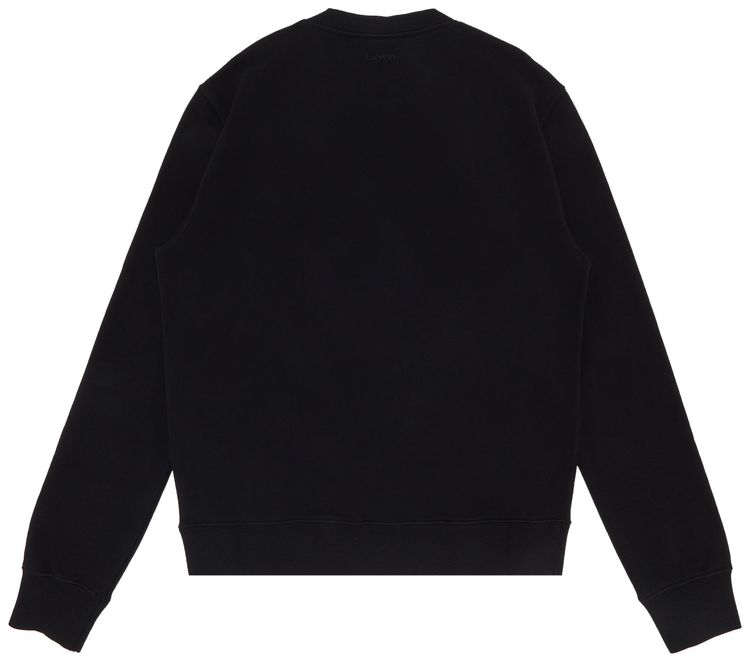 Lanvin Curb Embroidered Sweatshirt Black