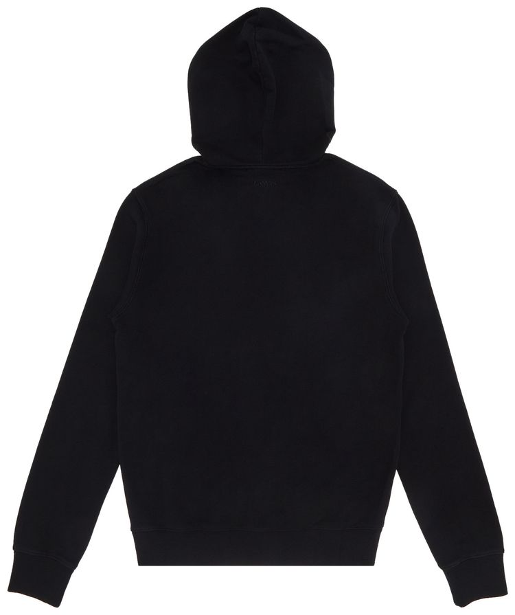 Lanvin Curb Embroidered Hoodie Black