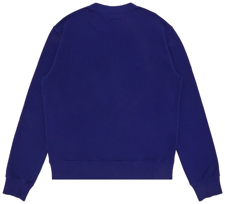 Lanvin Curb Embroidered Sweatshirt Majorelle Blue