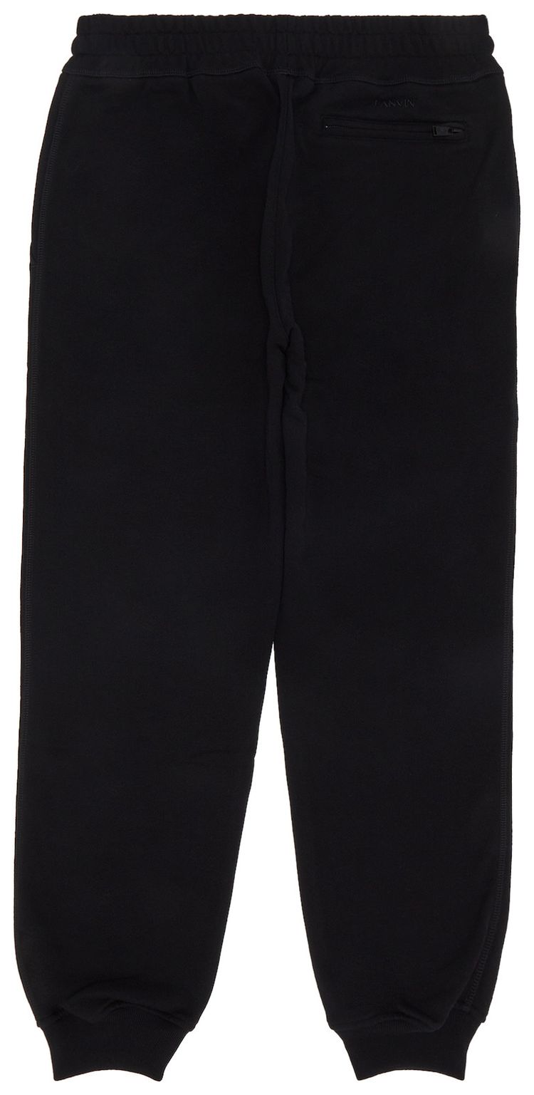 Lanvin Lace Curb Joggers Black