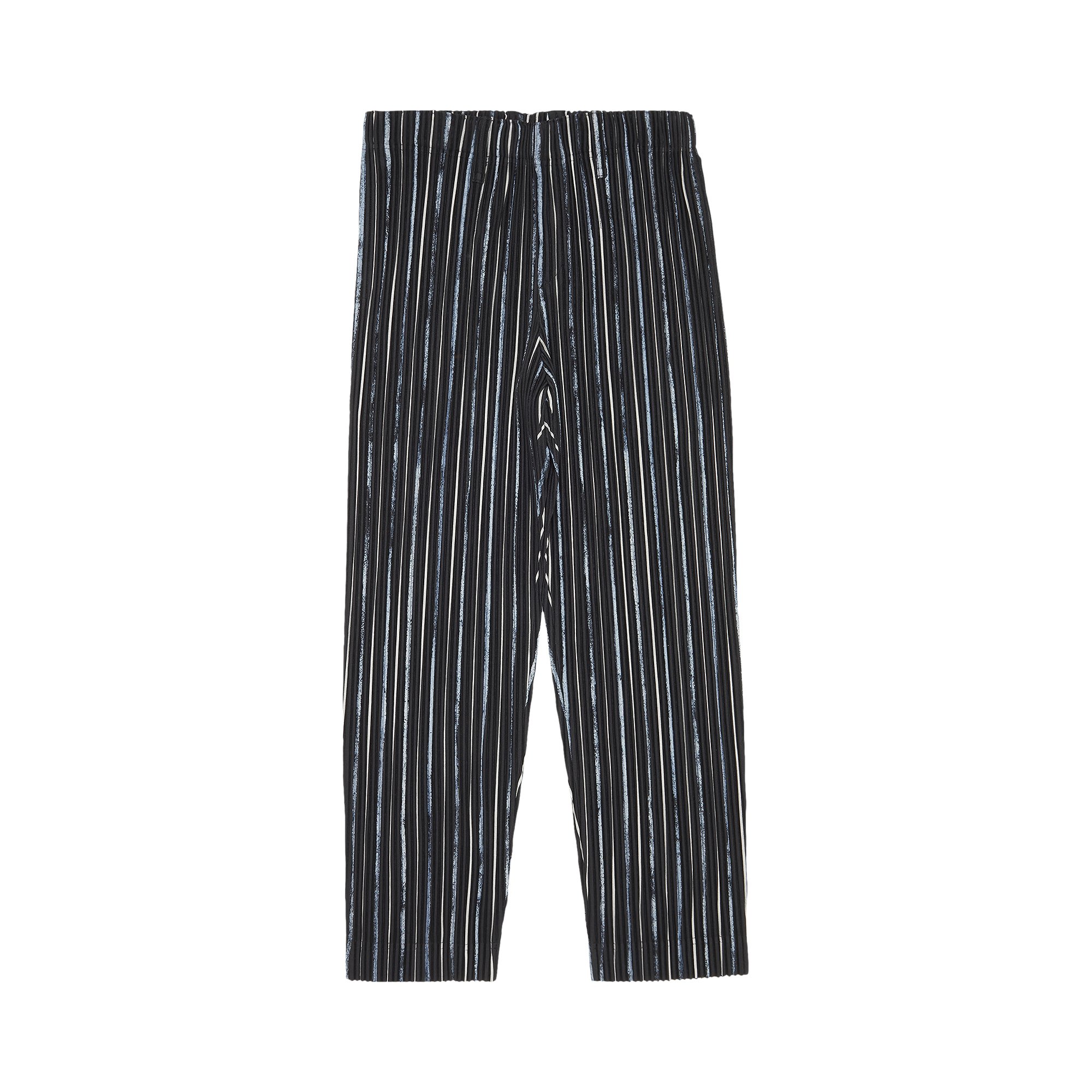 Buy Homme Plissé Issey Miyake Pastel Stripe Pleated Pants 'Blue