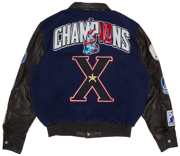 Paris Saint Germain x Jeff Hamilton Limited Edition Jacket For The Champion 10th Title BlueBlack