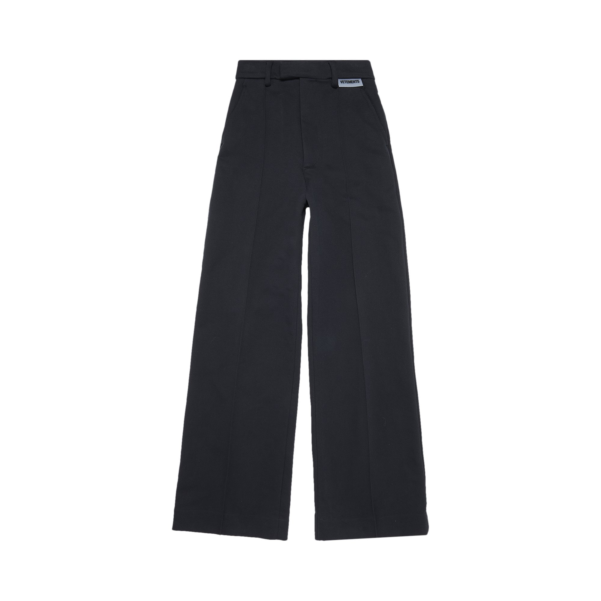 Buy Vetements Wide Leg Molton Tailored Pants 'Black' - WA53PA300B