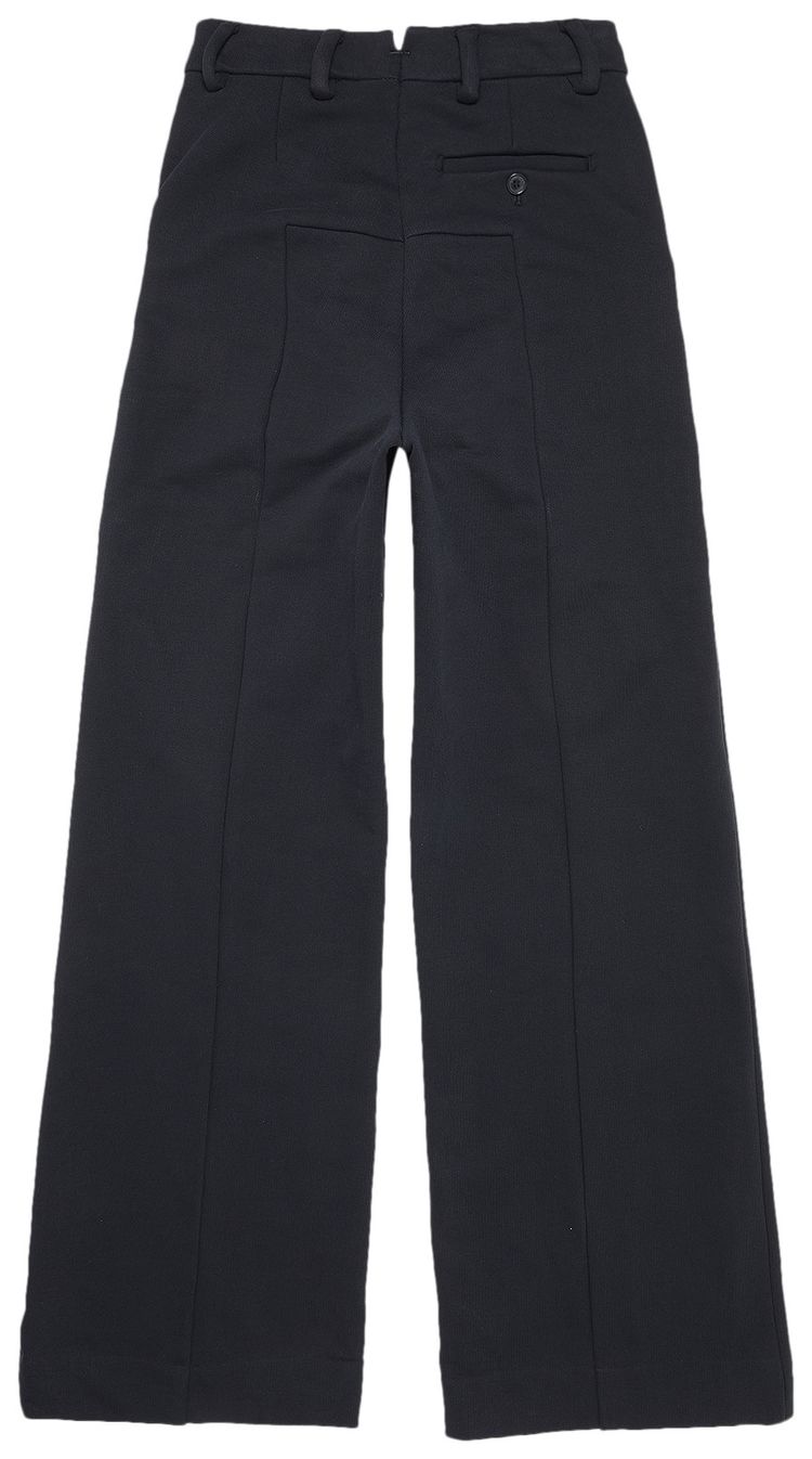 Vetements Wide Leg Molton Tailored Pants Black