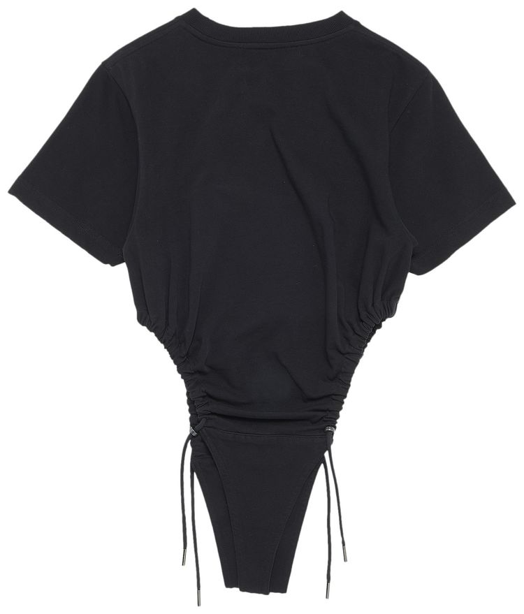 YProject Classic Ruched Body T Shirt Black