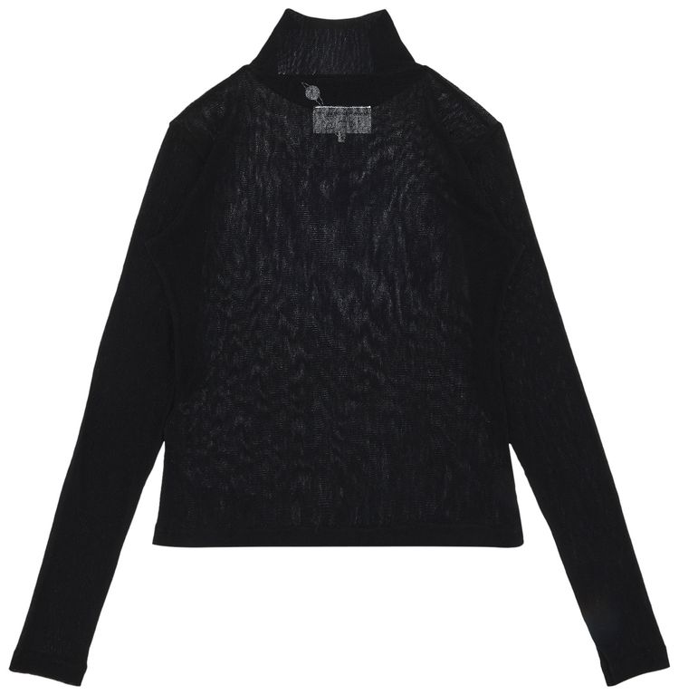 MM6 Maison Margiela Sheer Top Black