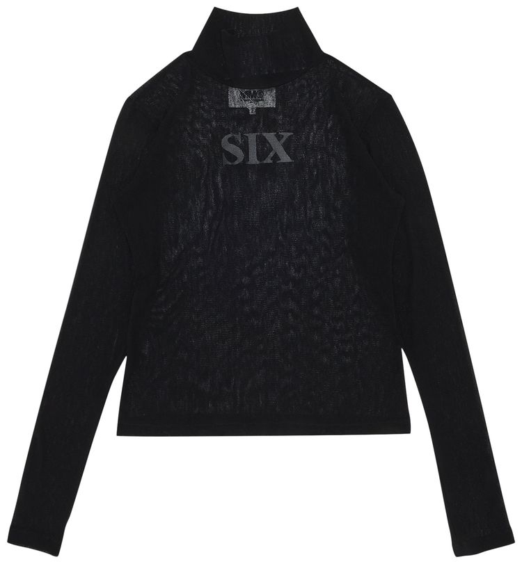 MM6 Maison Margiela Sheer Top Black