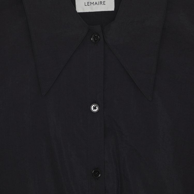 Lemaire Dry Silk Twisted Shirt Black