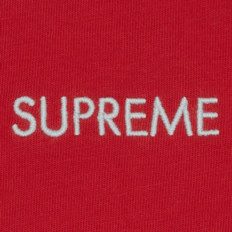 Supreme Washed Capital Short Sleeve Top Red