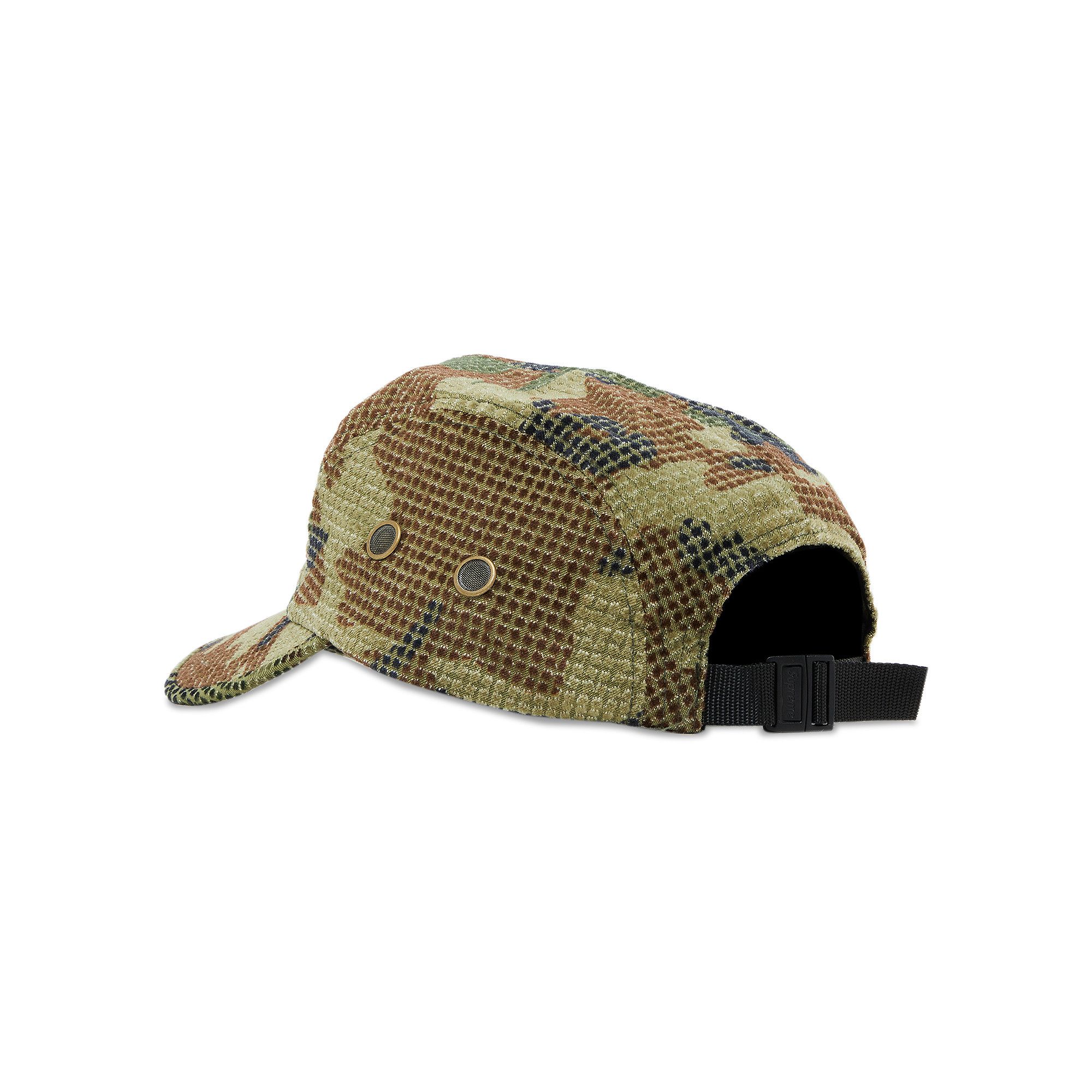 Buy Supreme Camo Grid Velvet Camp Cap 'Woodland Camo