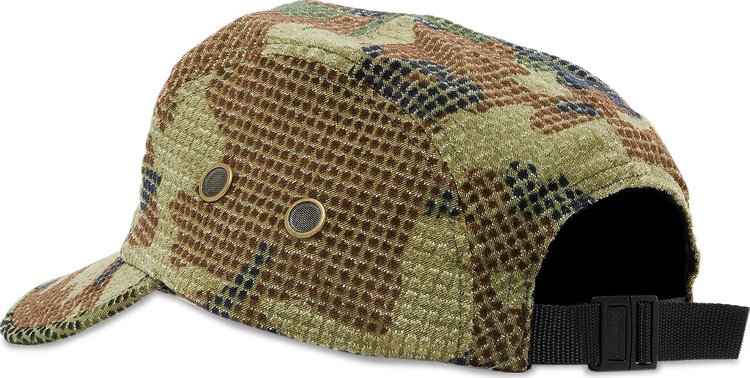 Supreme Camo Grid Velvet Camp Cap Woodland Camo