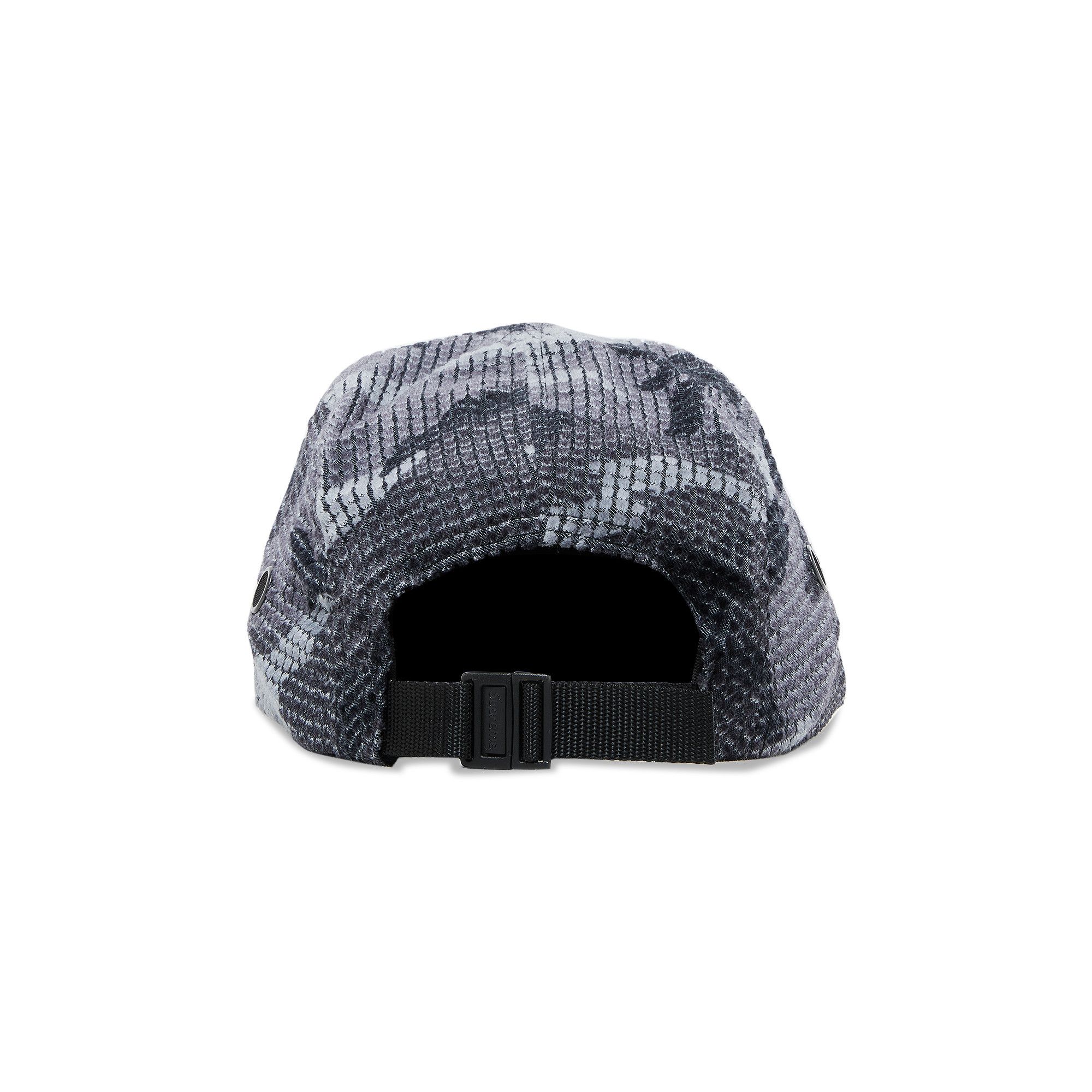 Buy Supreme Camo Grid Velvet Camp Cap 'Black Camo' - FW22H22