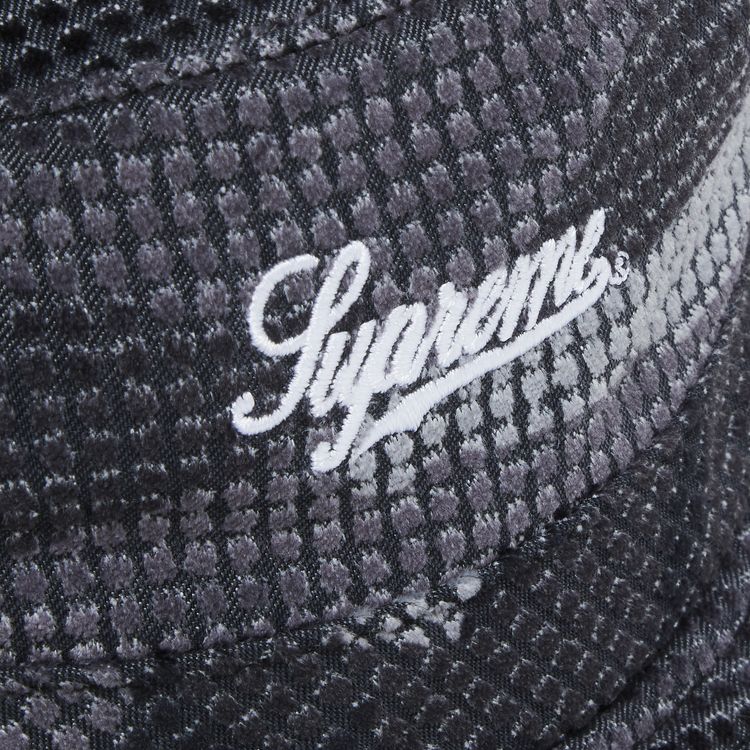 Supreme Camo Grid Velvet Crusher Black Camo