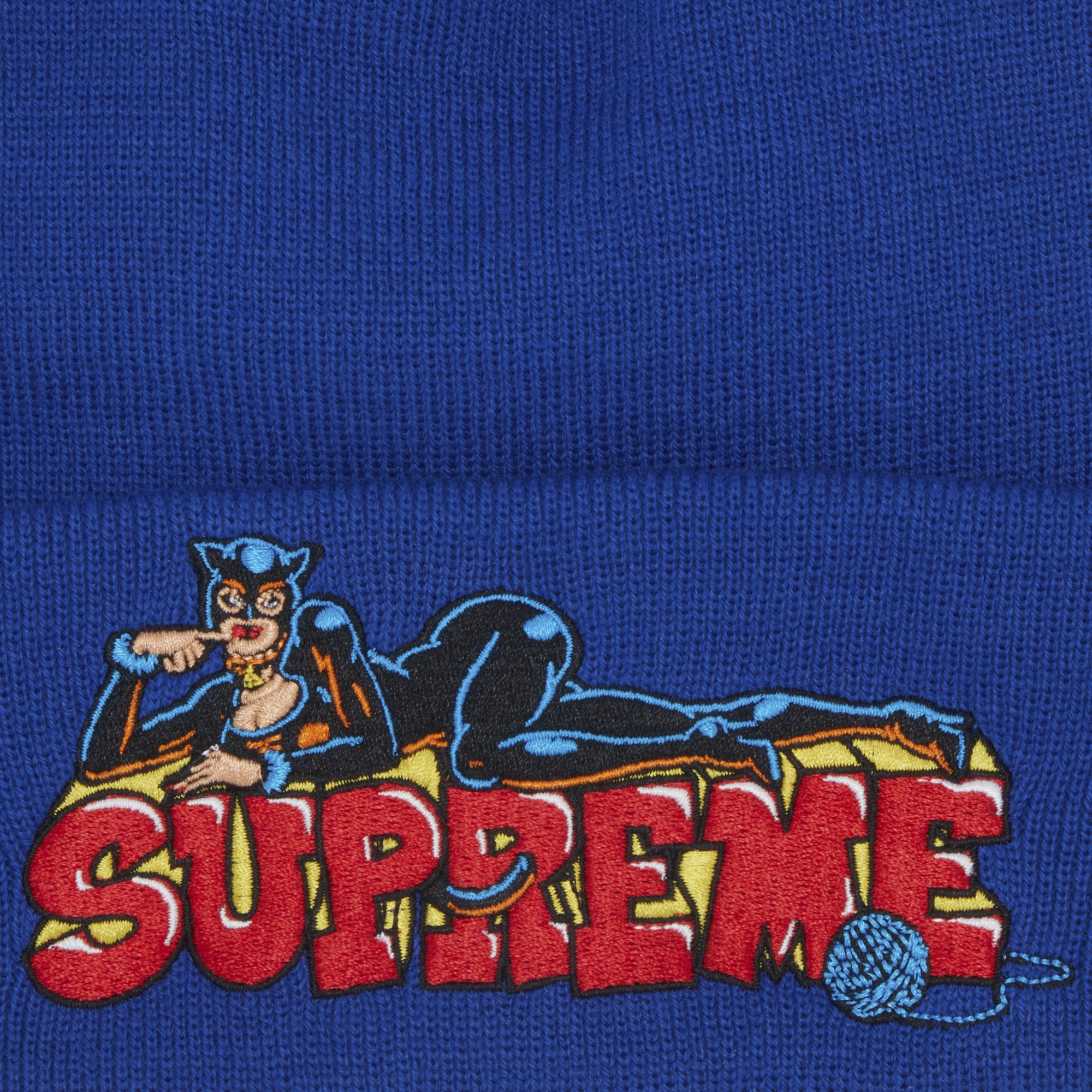 Buy Supreme Catwoman Beanie 'Royal' - FW22BN66 ROYAL | GOAT