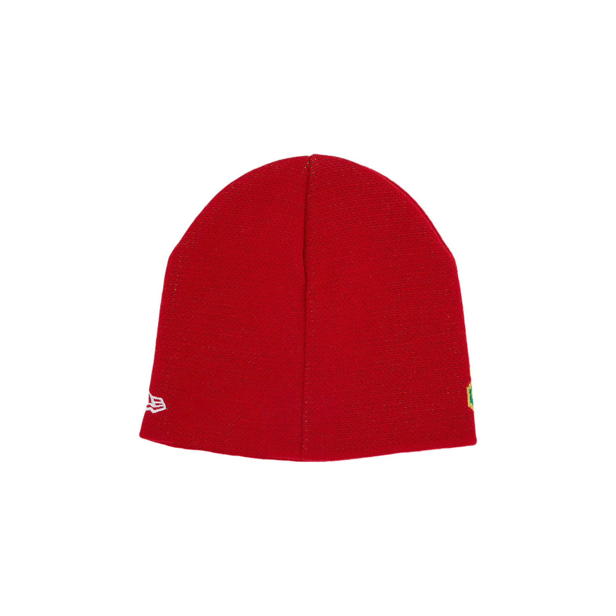 Buy Supreme x New Era Script Beanie 'Red' - FW22BN26 RED | GOAT