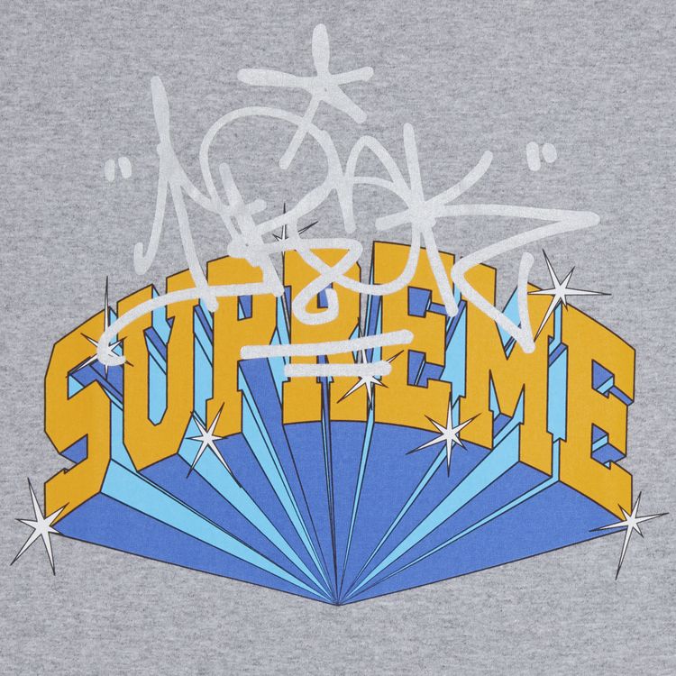 Supreme x IRAK Arc Tee Heather Grey