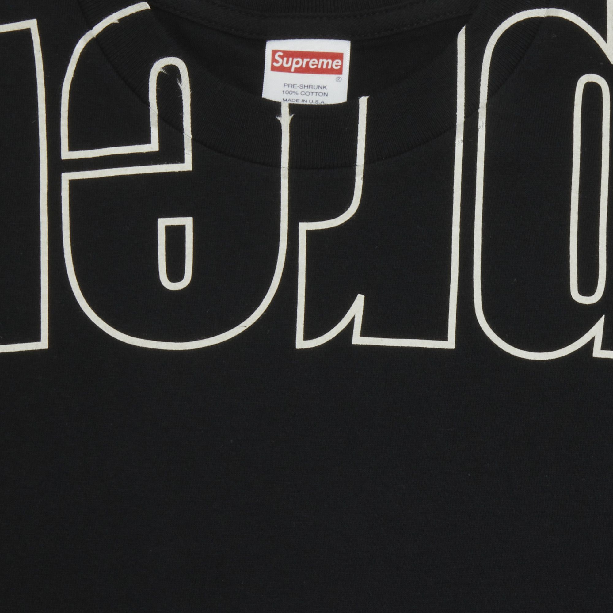 Buy Supreme Upside Down Tee 'Black' - FW22T63 BLACK | GOAT