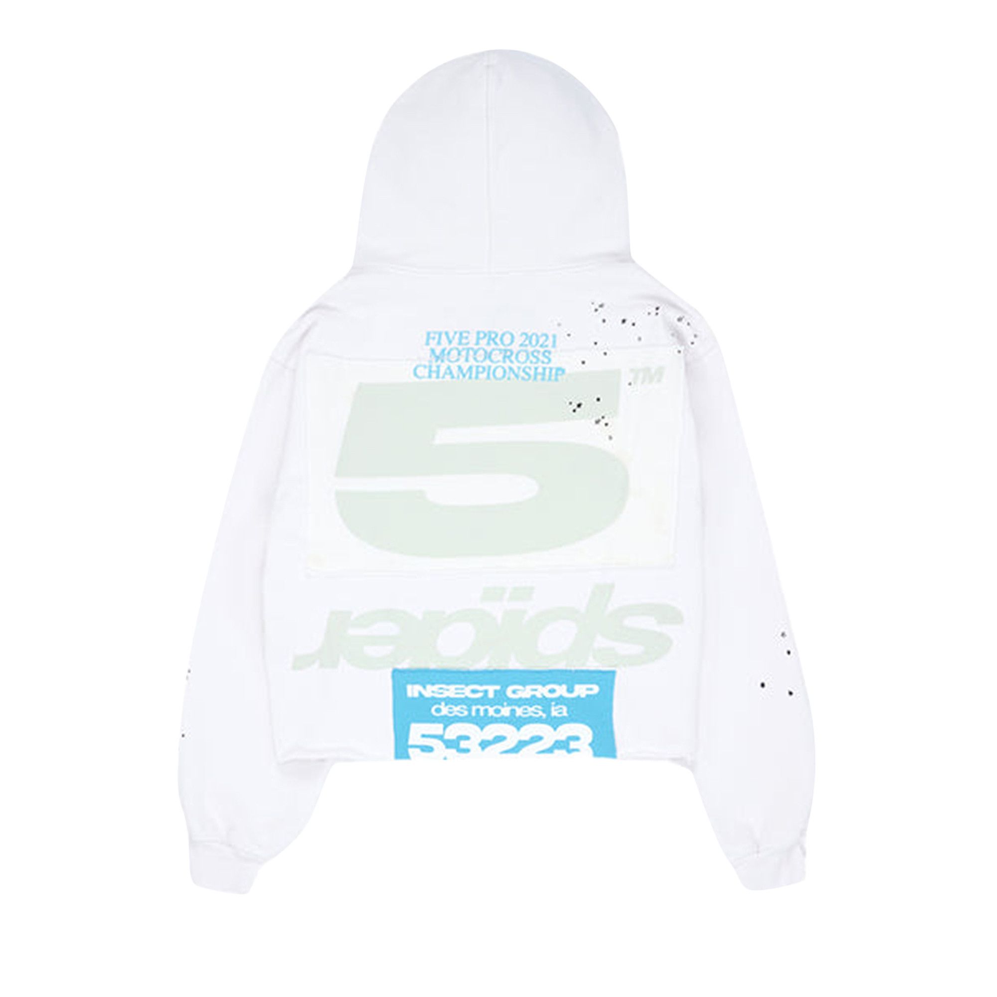 Sp5der正規品ホワイト Buy Sp5der Cropped Hoodie 'Eggshell' - SP5 TFC WH | GOAT