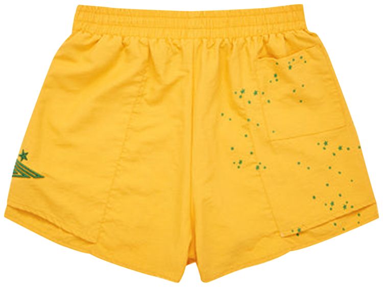 Sp5der Double Layer Shorts Yellow