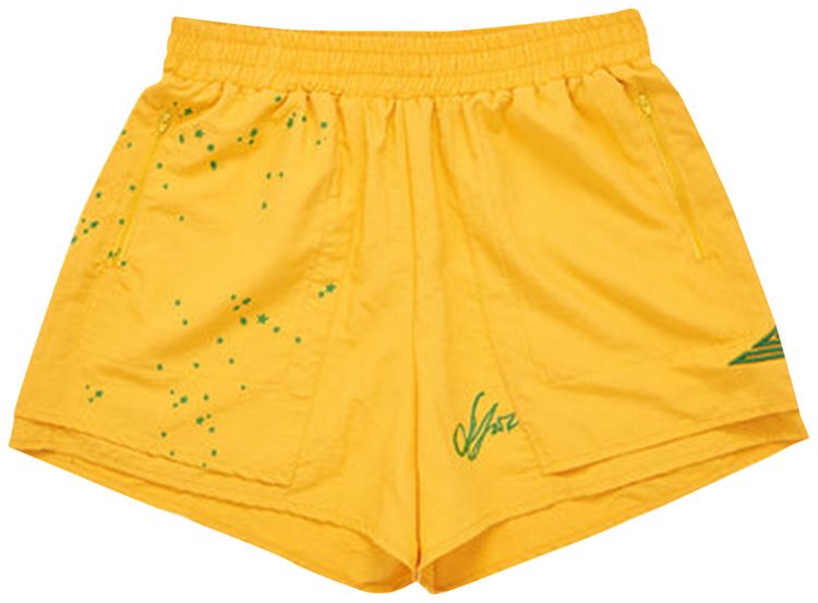 Sp5der Double Layer Shorts Yellow
