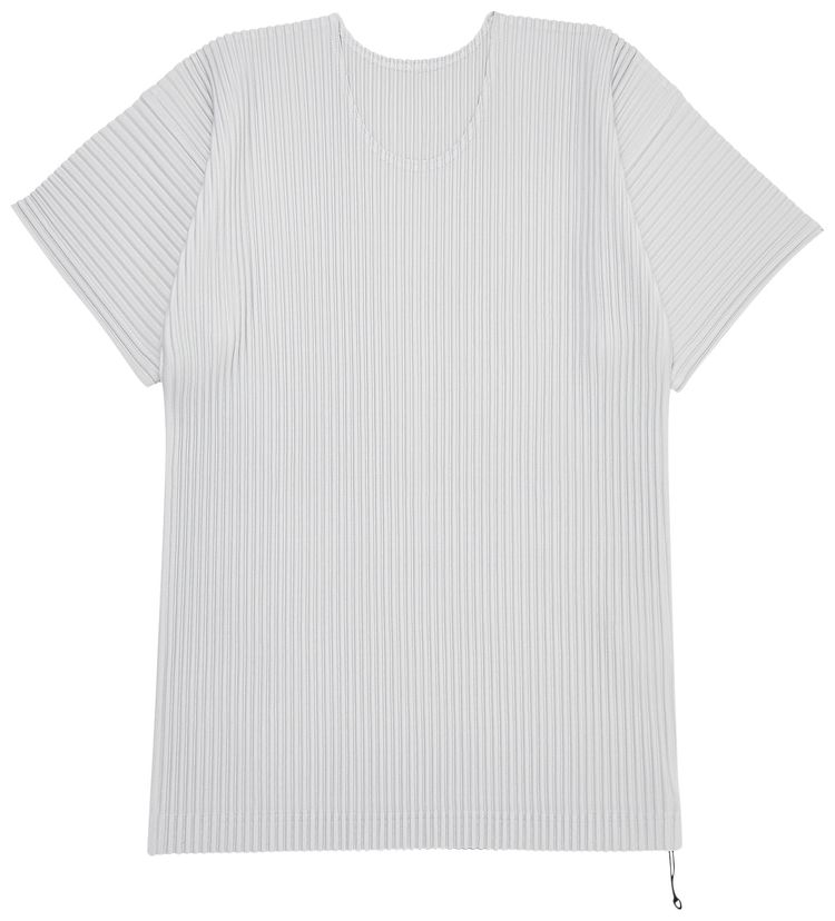 Homme Plisse Issey Miyake Basic T Shirt Light Grey