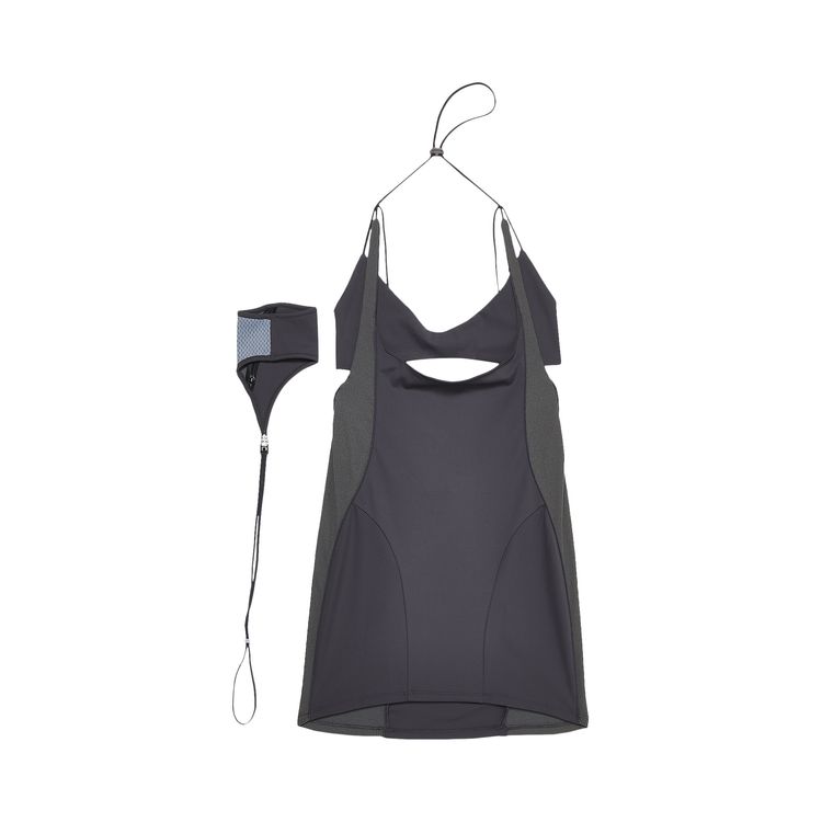 hyein seo racer mini dress HYEIN SEO | RACER MINI DRESS DARK GREY