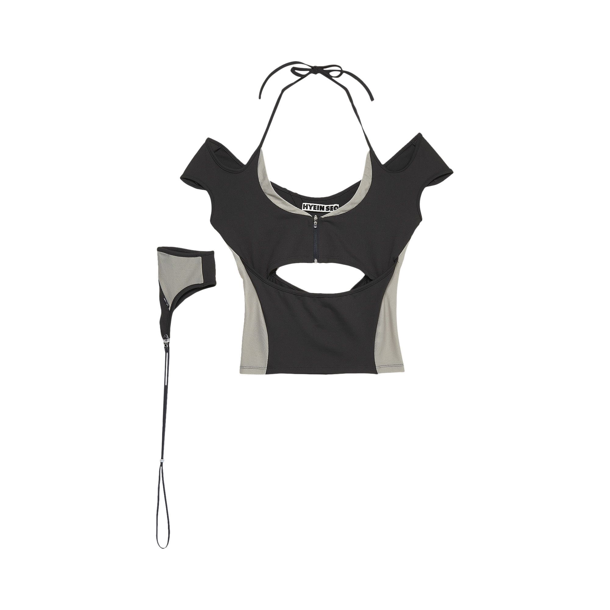 Buy Hyein Seo Halter Racer Top 'Dark Grey' - SS22 TS5DG DARK