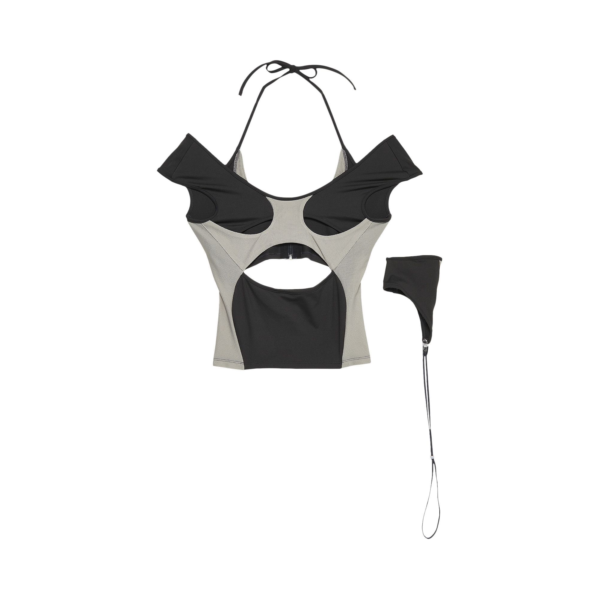 Buy Hyein Seo Halter Racer Top 'Dark Grey' - SS22 TS5DG DARK