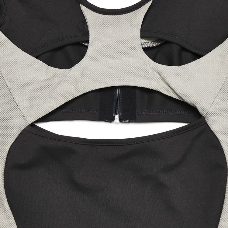 Hyein Seo Halter Racer Top Dark Grey
