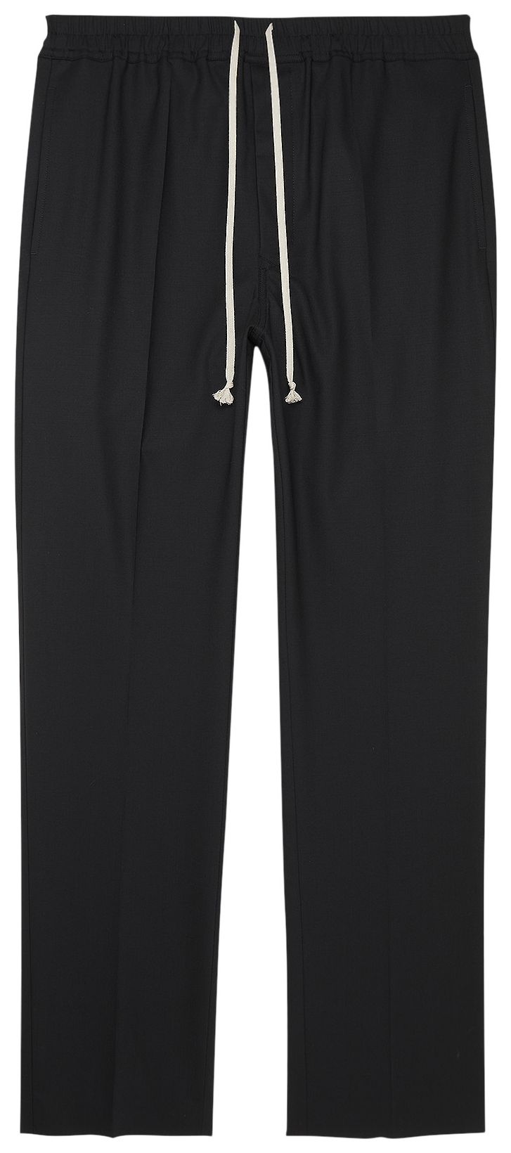 Rick Owens Drawstring Slim Long Pants Black