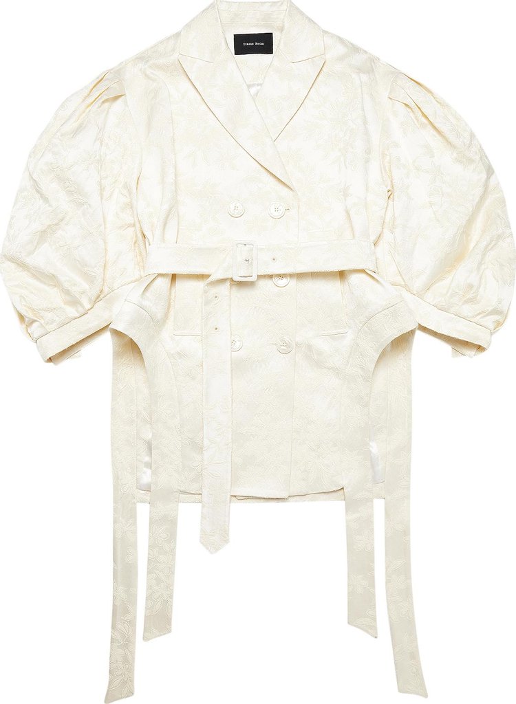 Buy Simone Rocha Signature Sleeve Longline Jacket With Hip Cut Out ...