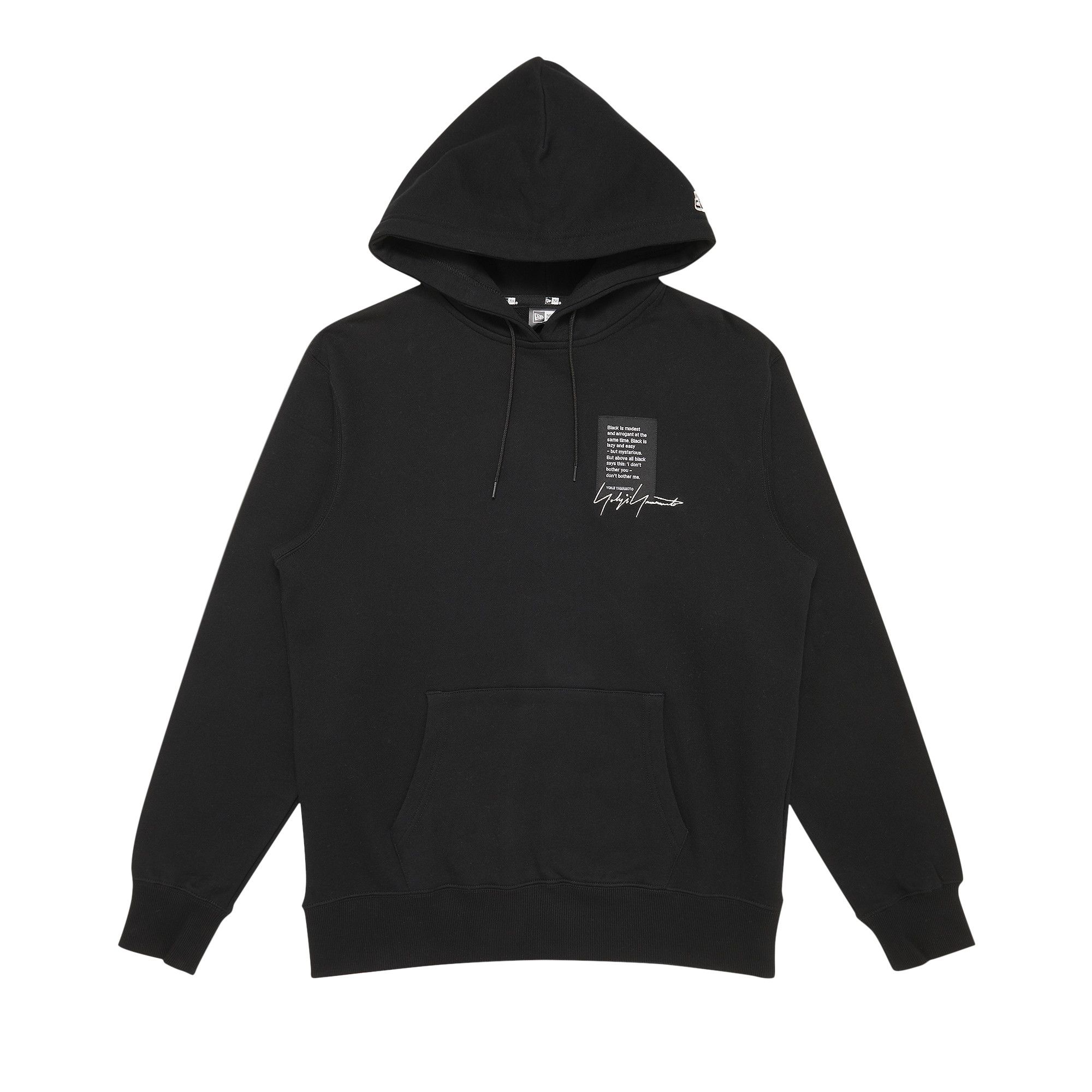 Buy Yohji Yamamoto Pour Homme x New Era Logo Hoodie Black HE T94 088 BLAC GOAT