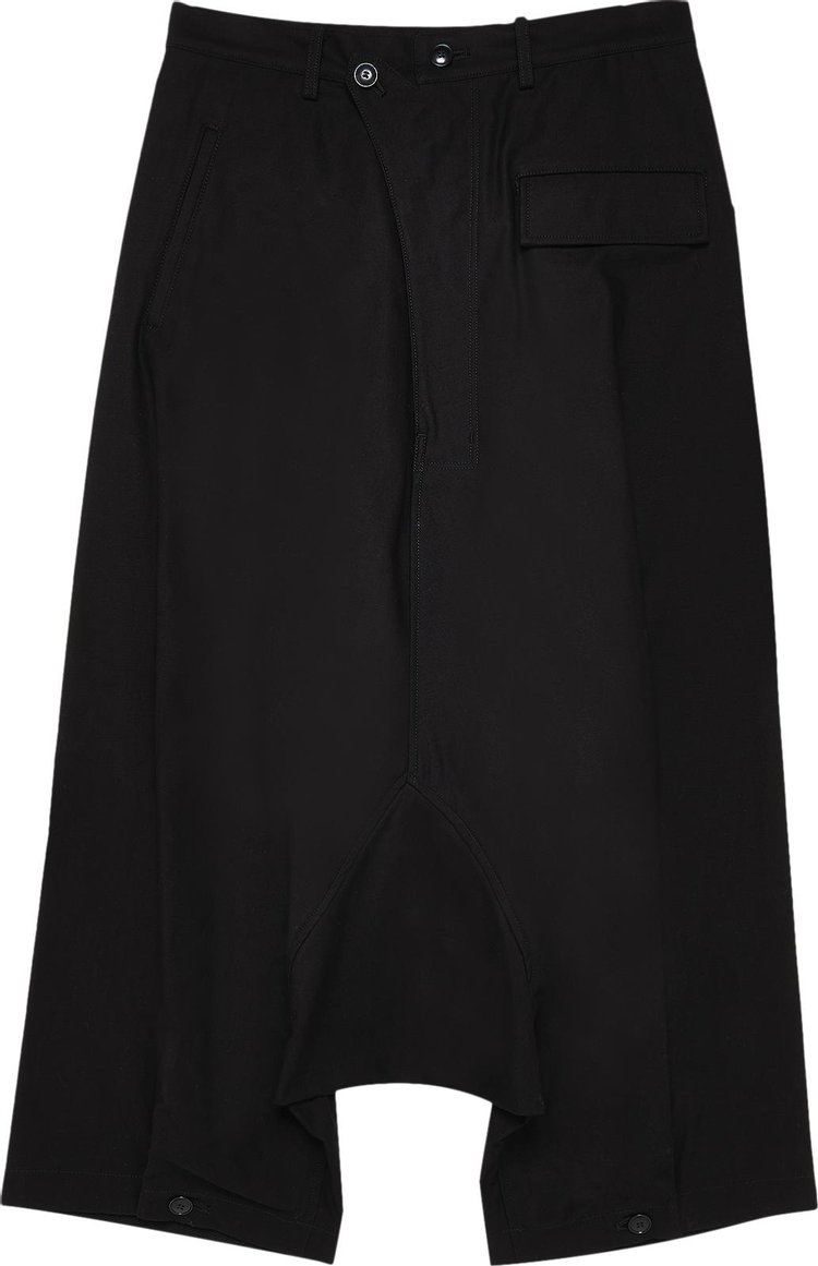 Yohji Yamamoto Regulation Gusset Sarouel Pants 'Black'