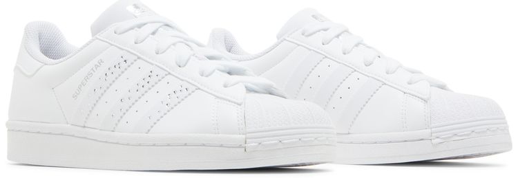 Adidas Superstar J White Sparkle