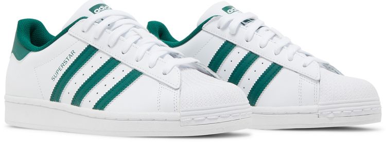 Adidas Superstar White Collegiate Green