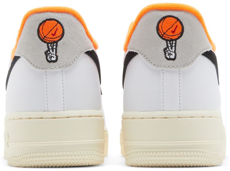 Nike Air Force 1 07 LV8 Hoops Pack   White Total Orange