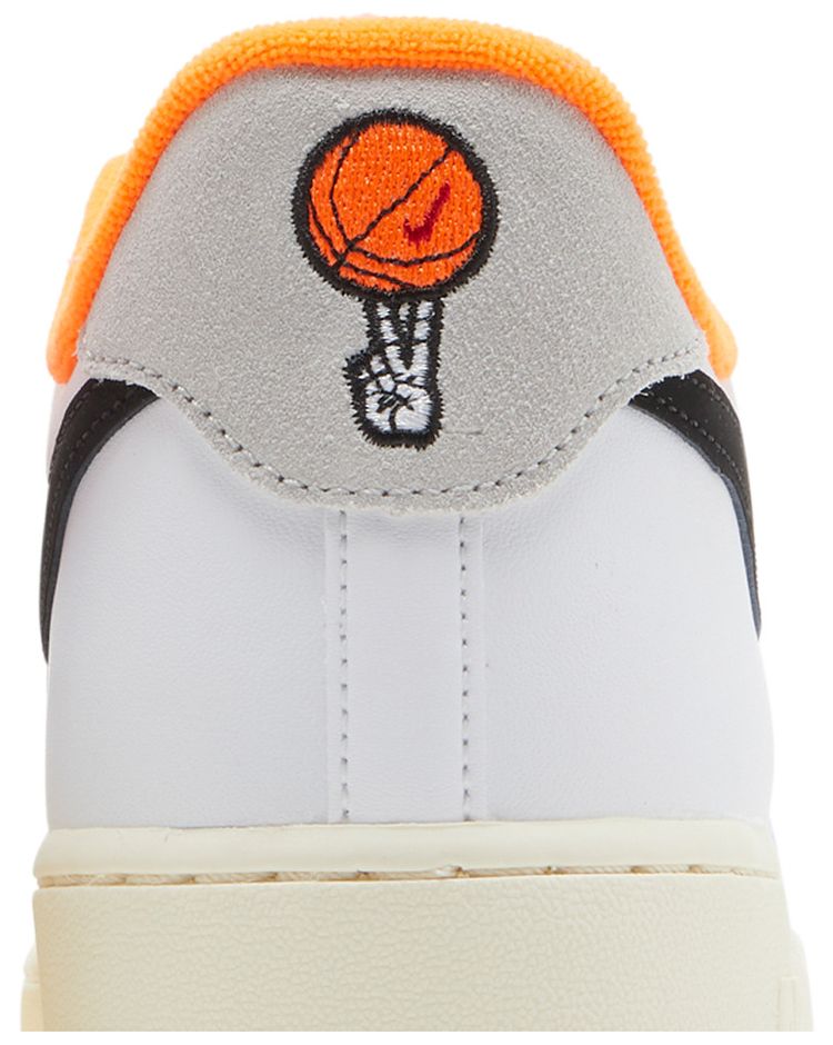 Nike Air Force 1 07 LV8 Hoops Pack   White Total Orange