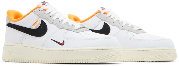 Nike Air Force 1 07 LV8 Hoops Pack   White Total Orange