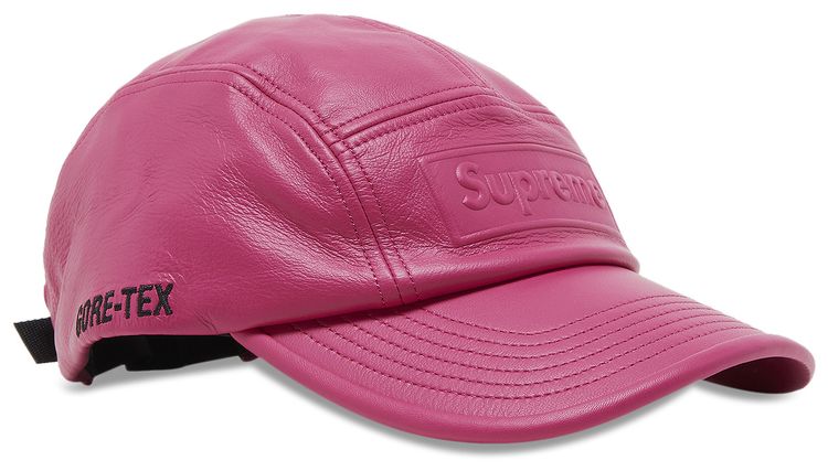 Supreme GORE TEX Leather Camp Cap Pink