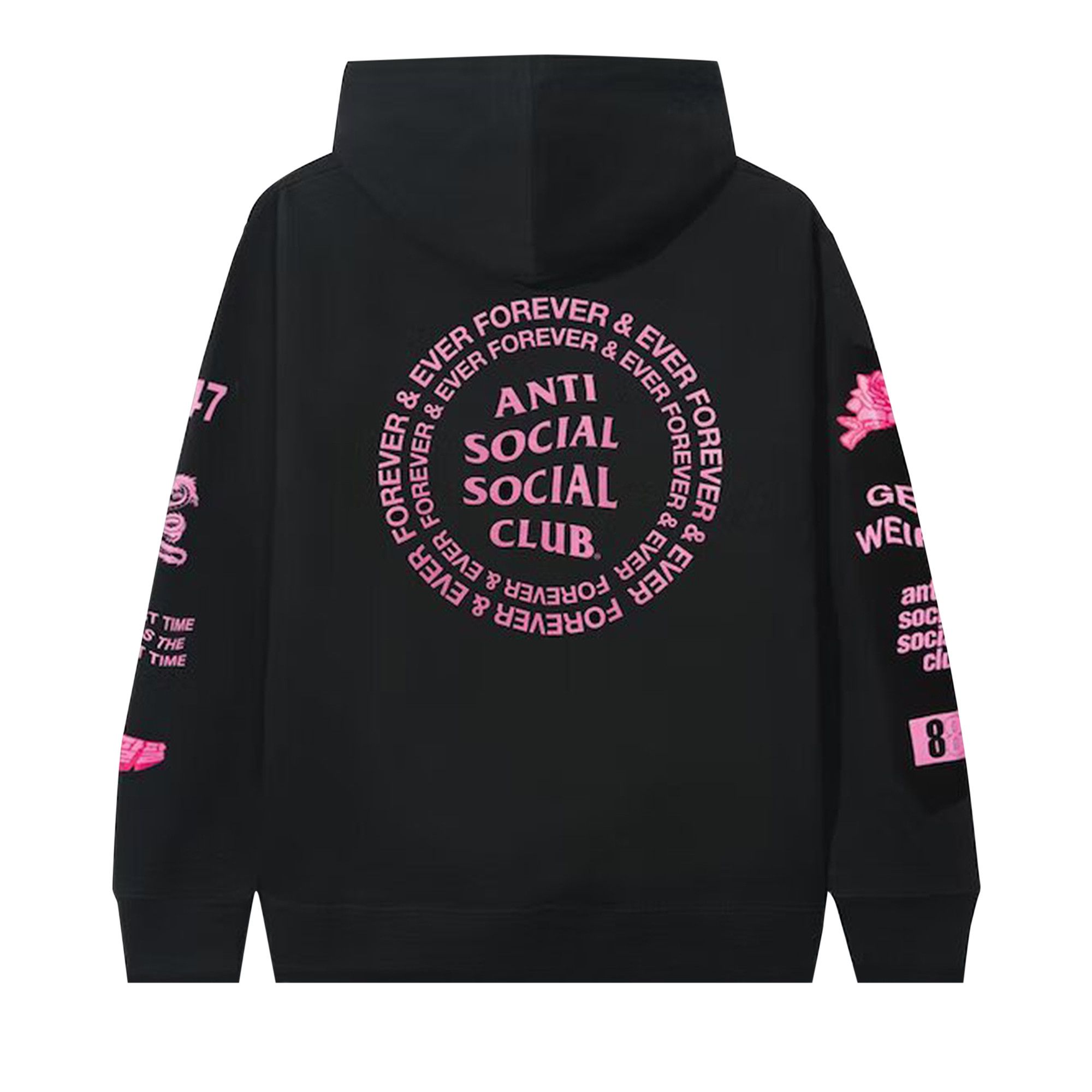 人気話題！Anti Social Social Club Mantras Black Hoodie Buy Anti Social Social Club Mantras Hooded Sweatshirt 'Black