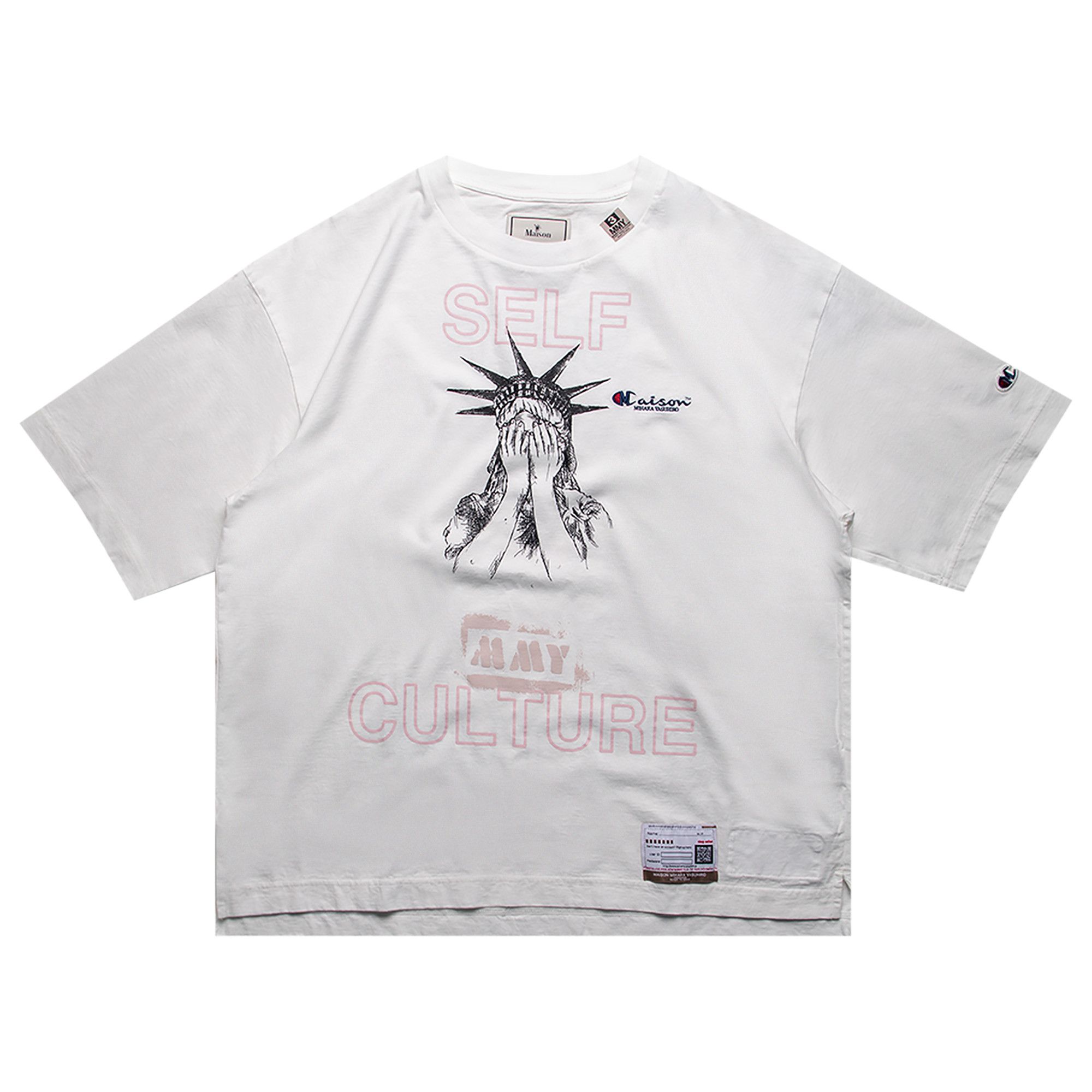 Buy Maison Mihara Yasuhiro Self Culture Printed Tee 'White