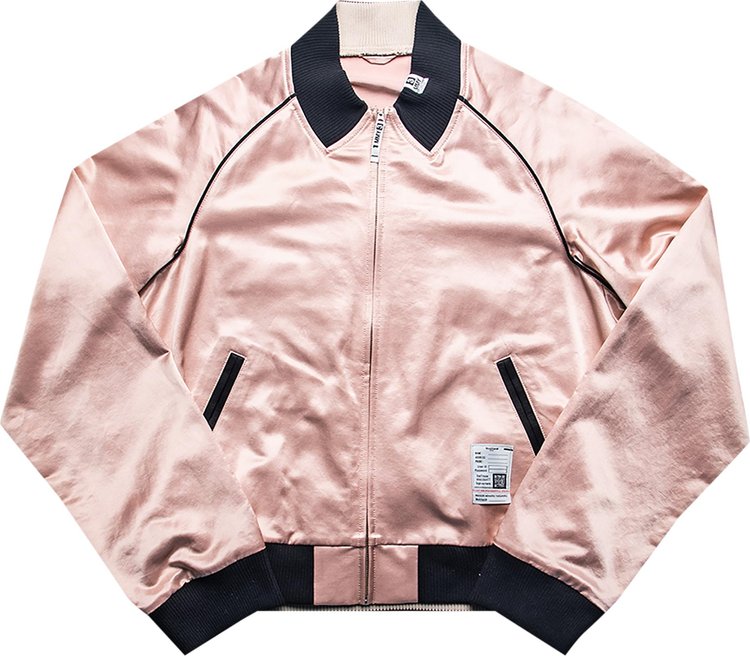 Maison Mihara Yasuhiro Satin Jacket Pink