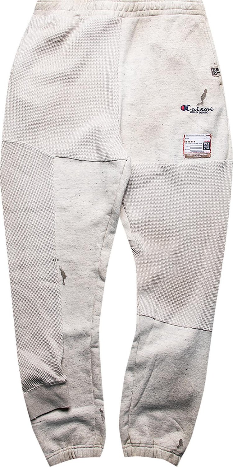 Maison Mihara Yasuhiro Combined Sweatpants White